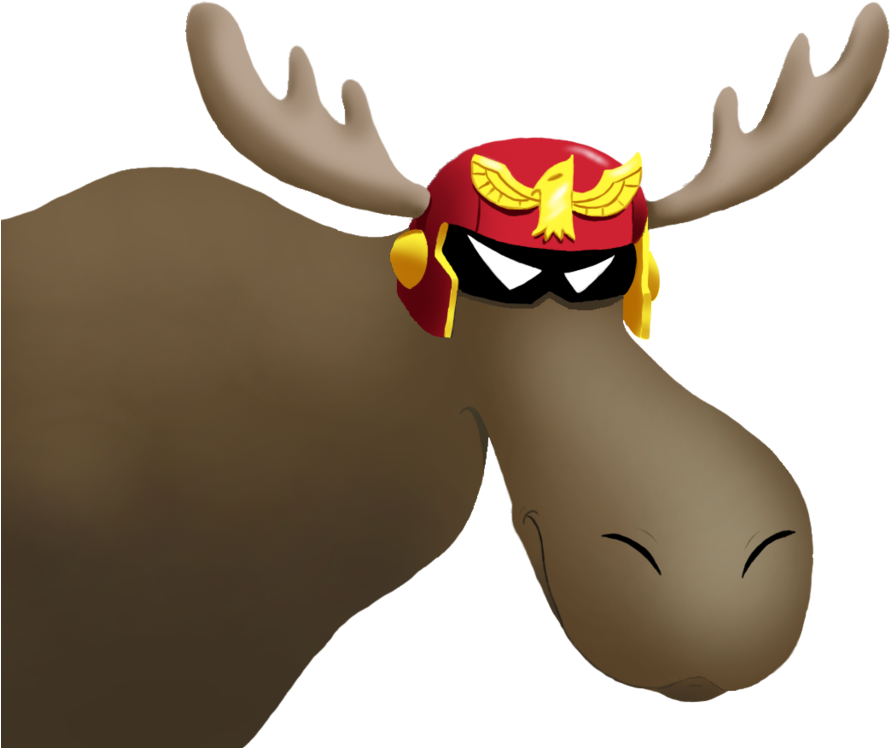 Show Ya Moose By Criticalhitsam - Show Me A Moose Captain Falcon - Transparent PNG Free Download