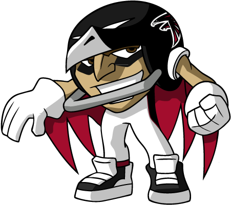 Creative Designs Atlanta Falcons Clipart Oh My God - Atlanta Falcons - Rusher 13 Poster Print (22 X 34) - Transparent PNG Free Download