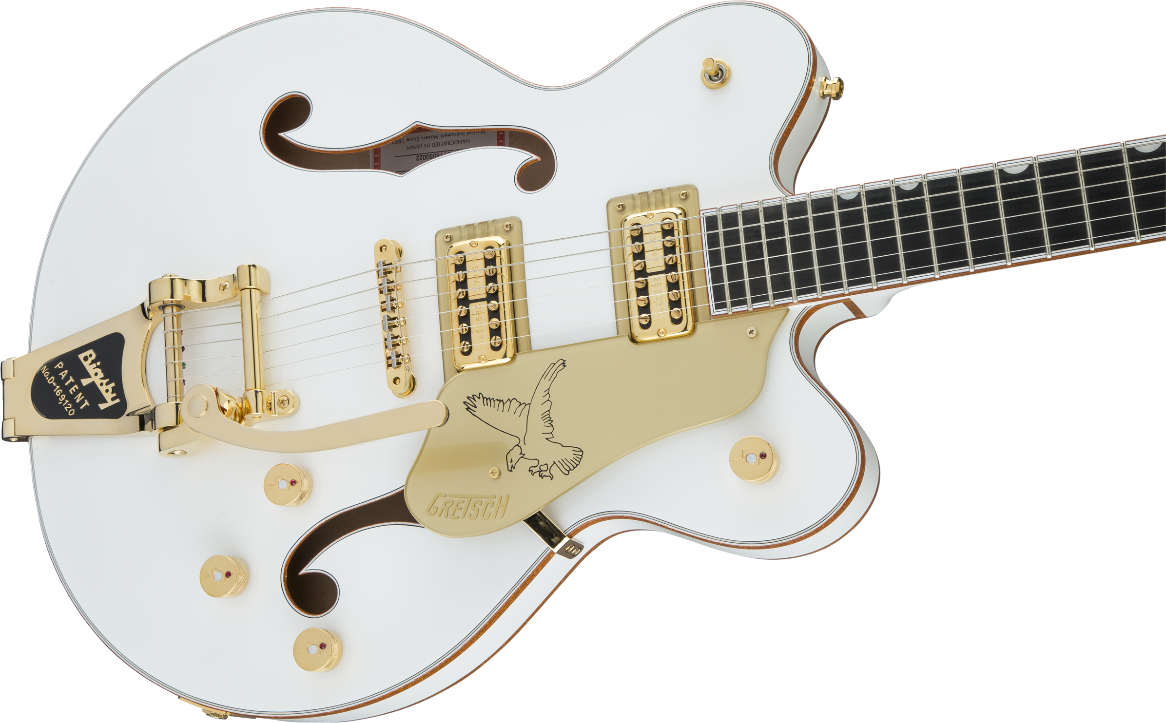 G6636t Players Edition Falcon™ Center Block Double - Gretsch White Falcon Bigsby - Transparent PNG Free Download