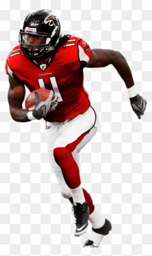 Julio Jones In Falcons Uniform - Transparent PNG Free Download