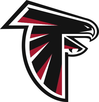 Atlanta Falcons Clipart All About - Falcons Logo Black And White - Transparent PNG Free Download