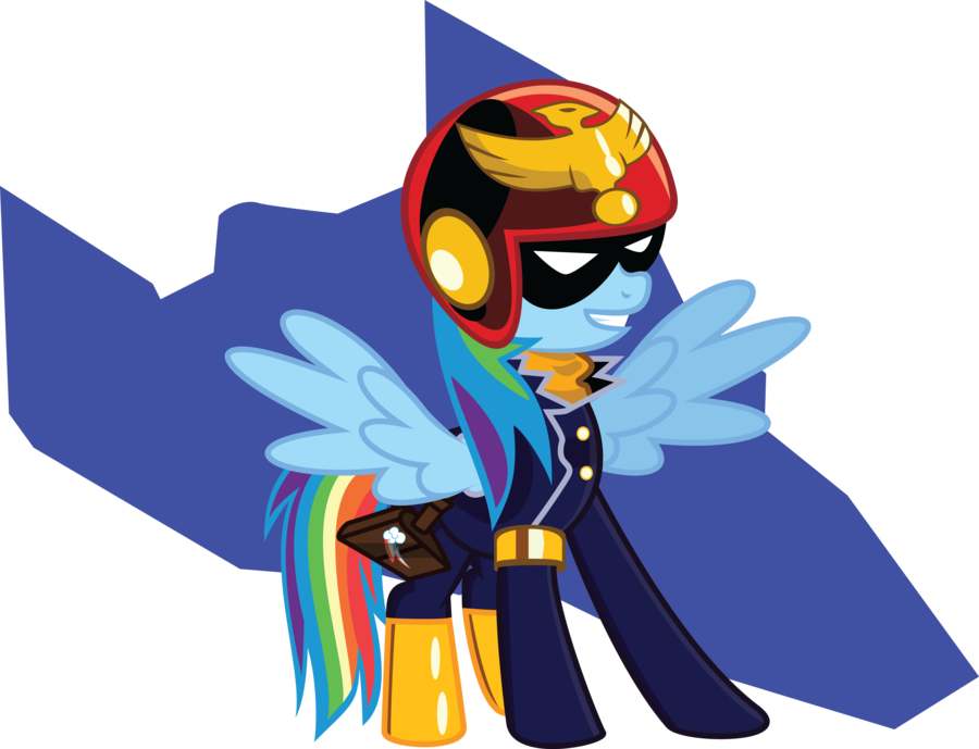 Banner Artist Mysteriouskaos Captain Cosplay F Zero - Captain Falcon Rainbow Dash - Transparent PNG Free Download