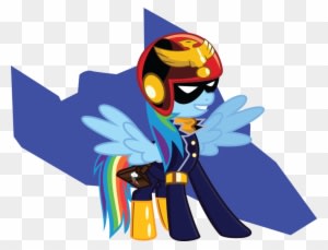 Banner Artist Mysteriouskaos Captain Cosplay F Zero - Captain Falcon Rainbow Dash - Transparent PNG Free Download