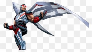 Avengers Characters - Falcon Avengers Assemble New Suit - Transparent PNG Free Download