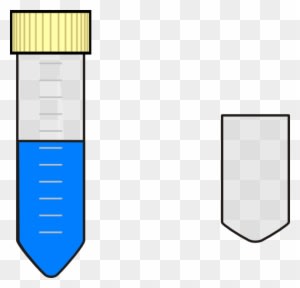 Falcon Test Tube With Blue Nutrient Media Svg Clip - Spit Test Tube .png - Transparent PNG Free Download