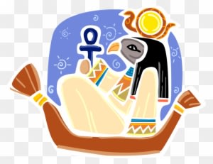 Vector Illustration Of Horus Ancient Egyptian Deity - Deity - Transparent PNG Free Download