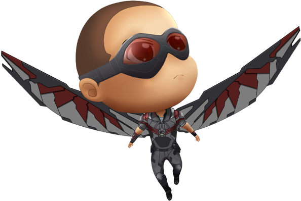 Chibi Falcon By Ijayoyo - Black Panther Chibi Png - Transparent PNG Free Download