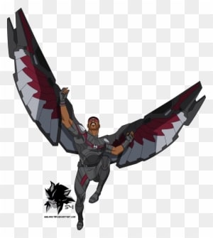 Sam Wilson Aka Falcon Mcu By Mad-54 - Bruce Timm Art 2017 - Transparent PNG Free Download