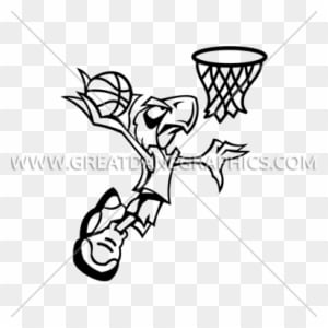 Cartoon Basketball Falcon - Cartoon Basketball Falcon - Transparent PNG Free Download