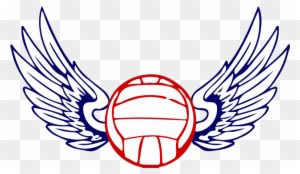 Volleyball Wings Falcon Logo, Volleyball, Wings, Ali - Volleyball Logo With Wings Png - Transparent PNG Free Download