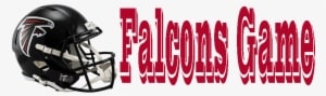 Falcons Game - Atlanta Falcons Speed Replica Football Helmet - Transparent PNG Free Download