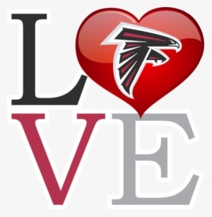 Womens Atlanta Falcons Love Sleeveless Racerback Tank - Falcons Vs Cowboys Logo - Transparent PNG Free Download