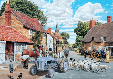 Falcon De Luxe Country Lane 500 Pieces - Falcon De Luxe - Country Lane Jigsaw Puzzle (500 Pieces) - Transparent PNG Free Download