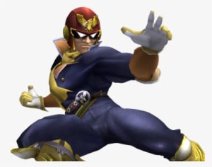 Captain Falcon Posing Ssbb - Smash Bros Captain Falcon Meme - Transparent PNG Free Download