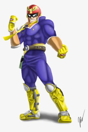 Captain Falcon By Emilykiwi - Super Smash Bros Captain Falcon - Transparent PNG Free Download