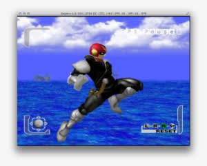 Black Captain Falcon - Captain Falcon Melee Black - Transparent PNG Free Download