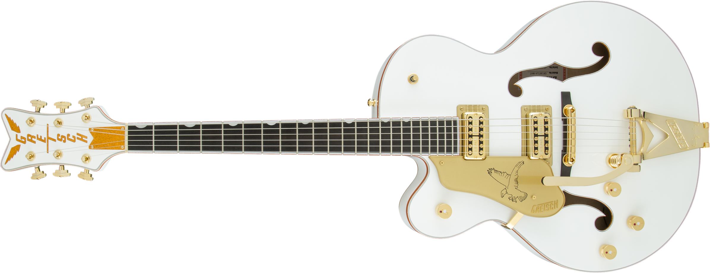 G6136tlh Wht Players Edition Falcon™ With Bigsby®, - Gretsch White Falcon 59 - Transparent PNG Free Download