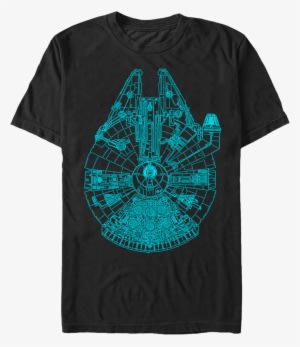 Blue Millennium Falcon Shirt - Star Wars Millennium Falcon T Shirt - Transparent PNG Free Download