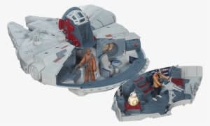 Star - Millennium Falcon Force Awakens Hasbro - Transparent PNG Free Download
