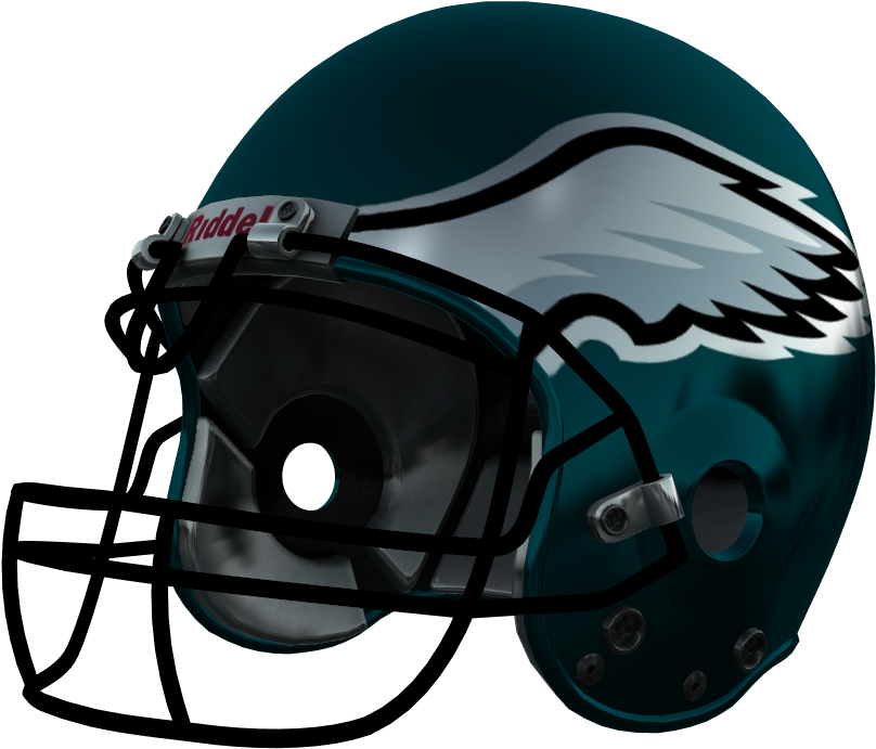 Philadelphia Eagles, Philadelphia Eagles - Football Helmet Falcons Png - Transparent PNG Free Download