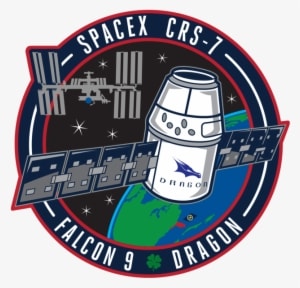 Crs7-logo - Falcon 9 Crs 7 Mission Patch - Transparent PNG Free Download