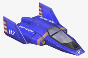 Blue Falcon - F Zero Captain Falcon Ship - Transparent PNG Free Download