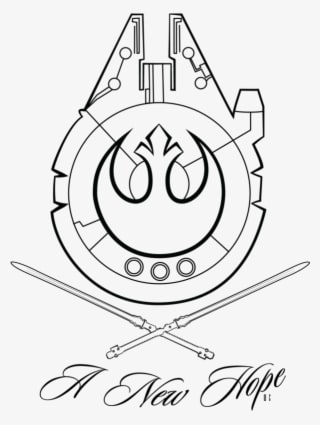 Star Wars Tattoo Design By Wilmer Gonzalez, Via Behance - Star Wars Millennium Falcon Tattoo - Transparent PNG Free Download