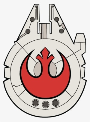 Millennium Falcon Rebel - Halcon Milenario Tattoo - Transparent PNG Free Download
