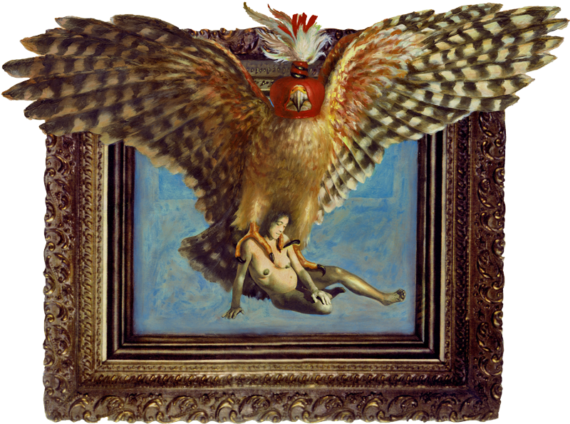Oil And Collage On Arches 300lb Prepared Paper - Hawk - Transparent PNG Free Download