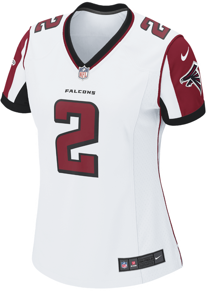 Nike Nfl Atlanta Falcons Women's Football Away Game - Modelos Camisas Femininas De Futebol - Transparent PNG Free Download