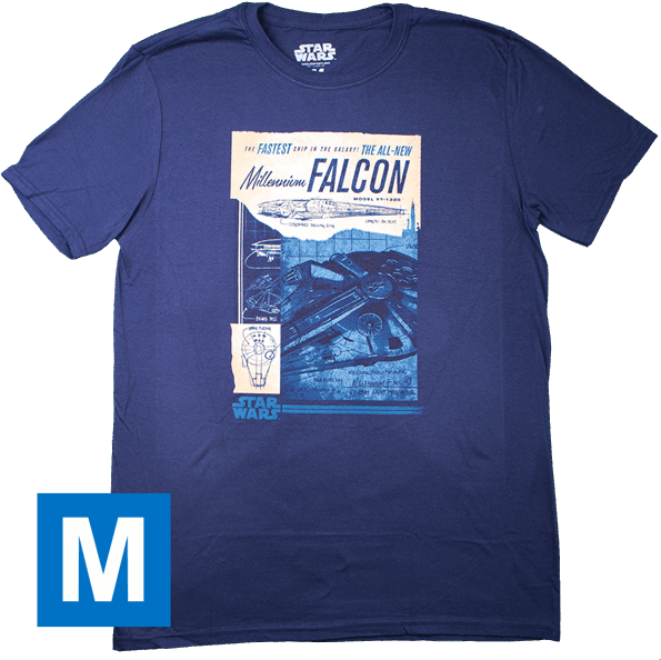 Millennium Falcon Blueprint Men's T-shirt - Respiratory Care Week Shirts - Transparent PNG Free Download