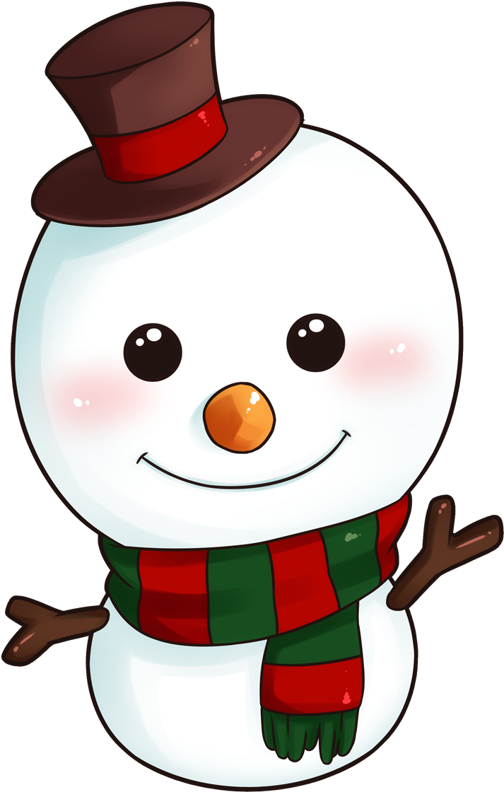 Clipart Christmas Snowman 8 Happy New Year Greetings - Cute Snowman Clipart - Transparent PNG Free Download