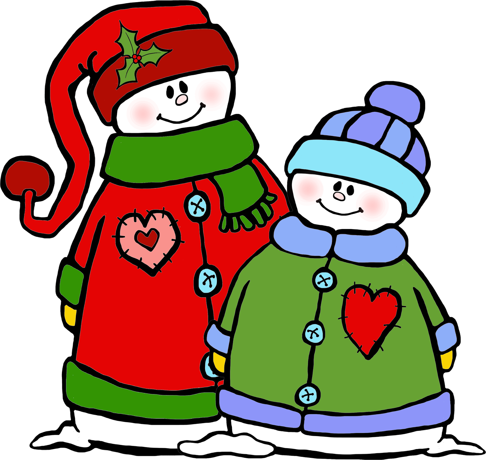 Whimsy Workshop Teaching - Two Snowman Clip Art - Transparent PNG Free Download