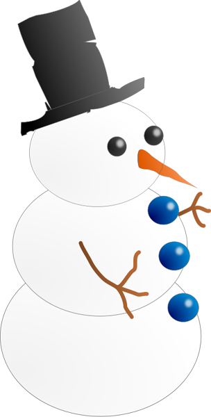 This Image Of A Snowman Wearing A Top Hat Is Pretty - Animated Clipart Snowman - Transparent PNG Free Download