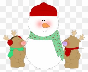 Snowman And Reindeer - Snowman Clip Art - Transparent PNG Free Download