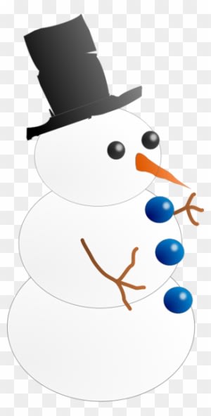 This Image Of A Snowman Wearing A Top Hat Is Pretty - Animated Clipart Snowman - Transparent PNG Free Download