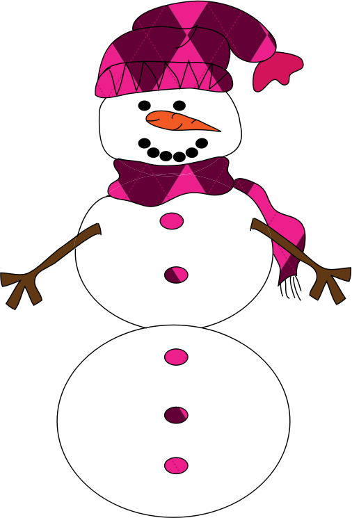 Snowman Free To Use Clip Art - Snowman With Buttons Clipart - Transparent PNG Free Download