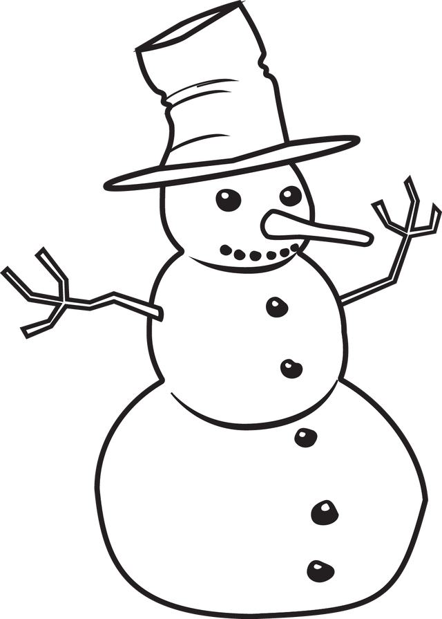 Snowman Clip Art Black White Aak4bw Clipart - Snowman Clip Art Black And White - Transparent PNG Free Download