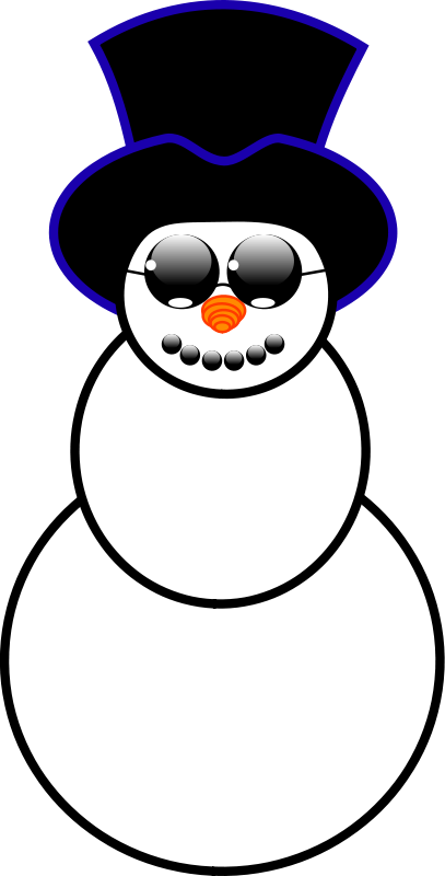 Free Snowman - Snowman With Sunglasses Clipart - Transparent PNG Free Download