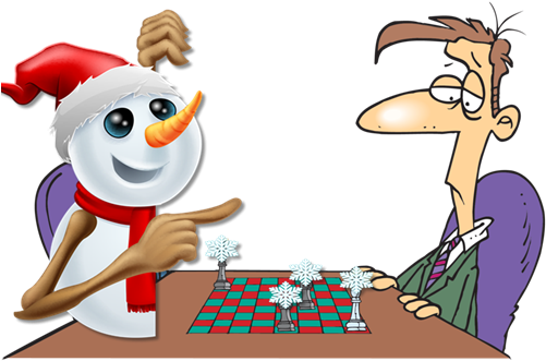 Doesn't Changing The Forecast, During A Winter Storm, - Christmas Snowman Pointing Greeting Card - Transparent PNG Free Download