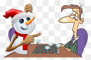 Doesn't Changing The Forecast, During A Winter Storm, - Christmas Snowman Pointing Greeting Card - Transparent PNG Free Download