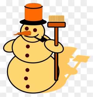 Big Image - Snowman Drawing - Transparent PNG Free Download