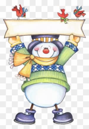 Arana Альбом «clipart / Clipart4 / Snowman» На Яндекс - Snowman With Sign Clipart - Transparent PNG Free Download