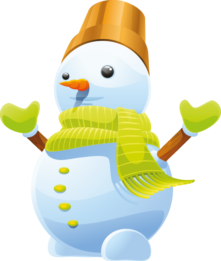 3d Cute Snowman Vector Art - Snowman - Transparent PNG Free Download