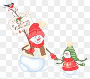 Tubes Noel / Bonhommes De Neiges - Painted Christmas Snowman - Snowman Transparent PNG Free Download