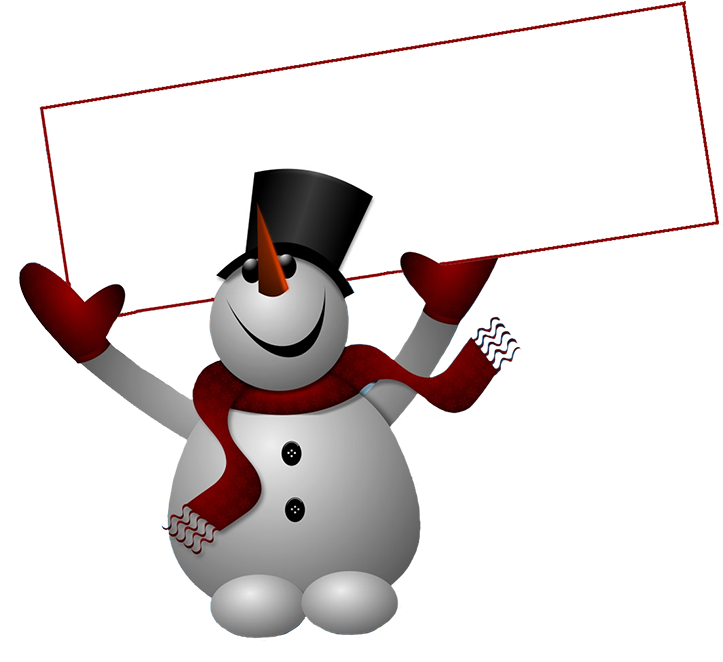 Snowman Clipart - Merry Christmas Winter Snowman. Banner - Transparent PNG Free Download