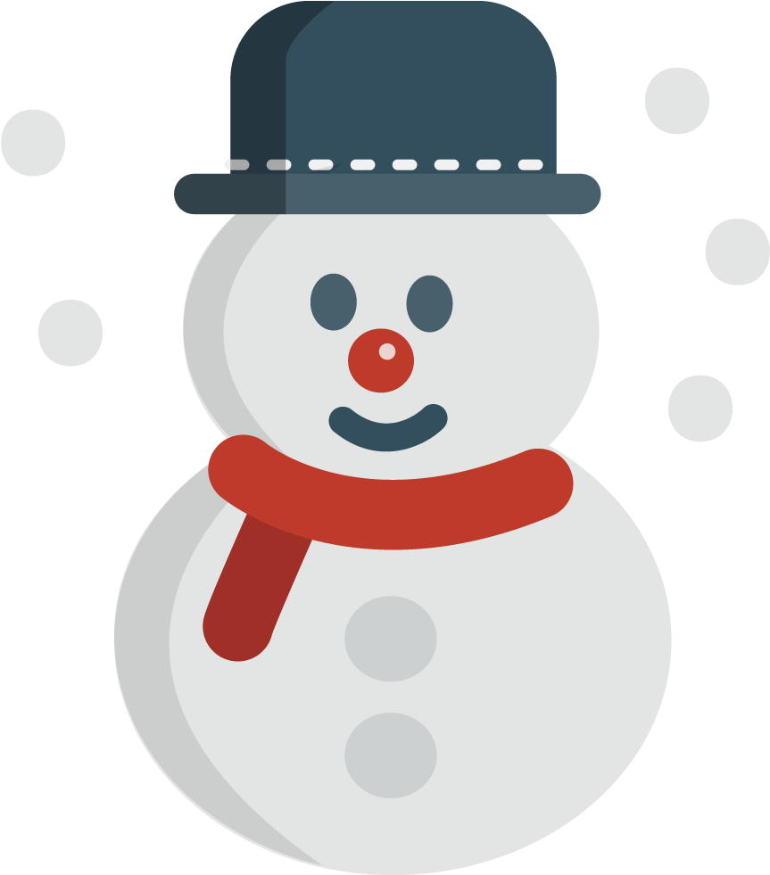 Snowman Clipart Simple - Cute Snowman Cute Snowman Oval Ornament - Transparent PNG Free Download