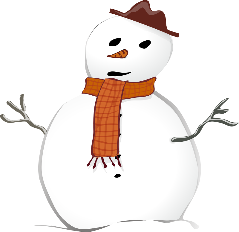 Interesting Snowman Clipart Scarf With Snowman Background - Snowman Clip Art - Transparent PNG Free Download