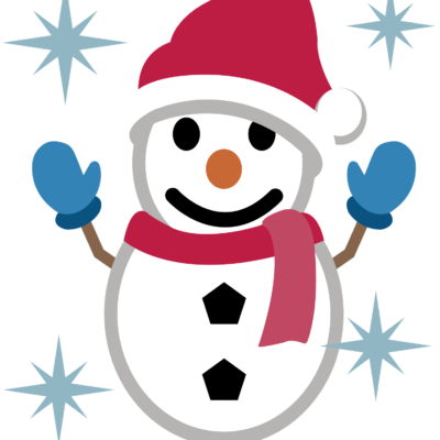 Winter - Snowman Black And White - Transparent PNG Free Download