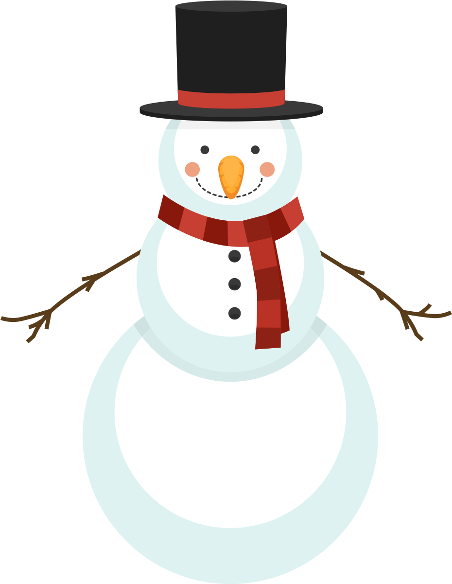 Cute Snowman Cliparts - Snowman - Transparent PNG Free Download